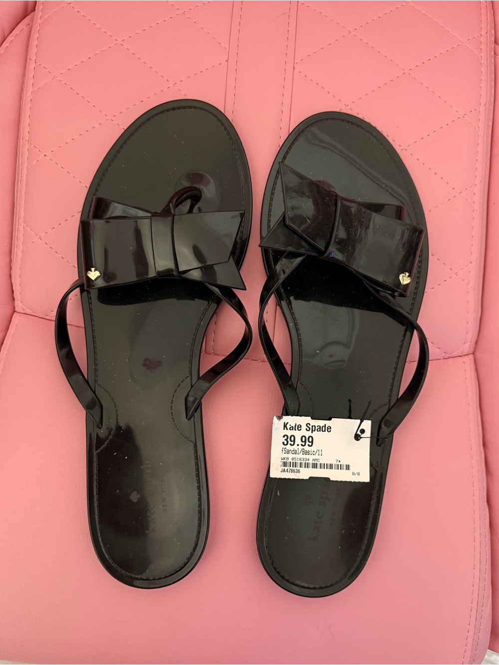 Kate Spade Black Bow Sandals